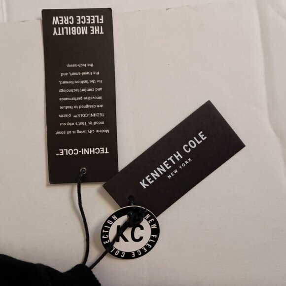 Kenneth Cole Mobility Fleece Crew Neck Sweatshirt Red White Black Men’s Size M N - Picture 10 of 16